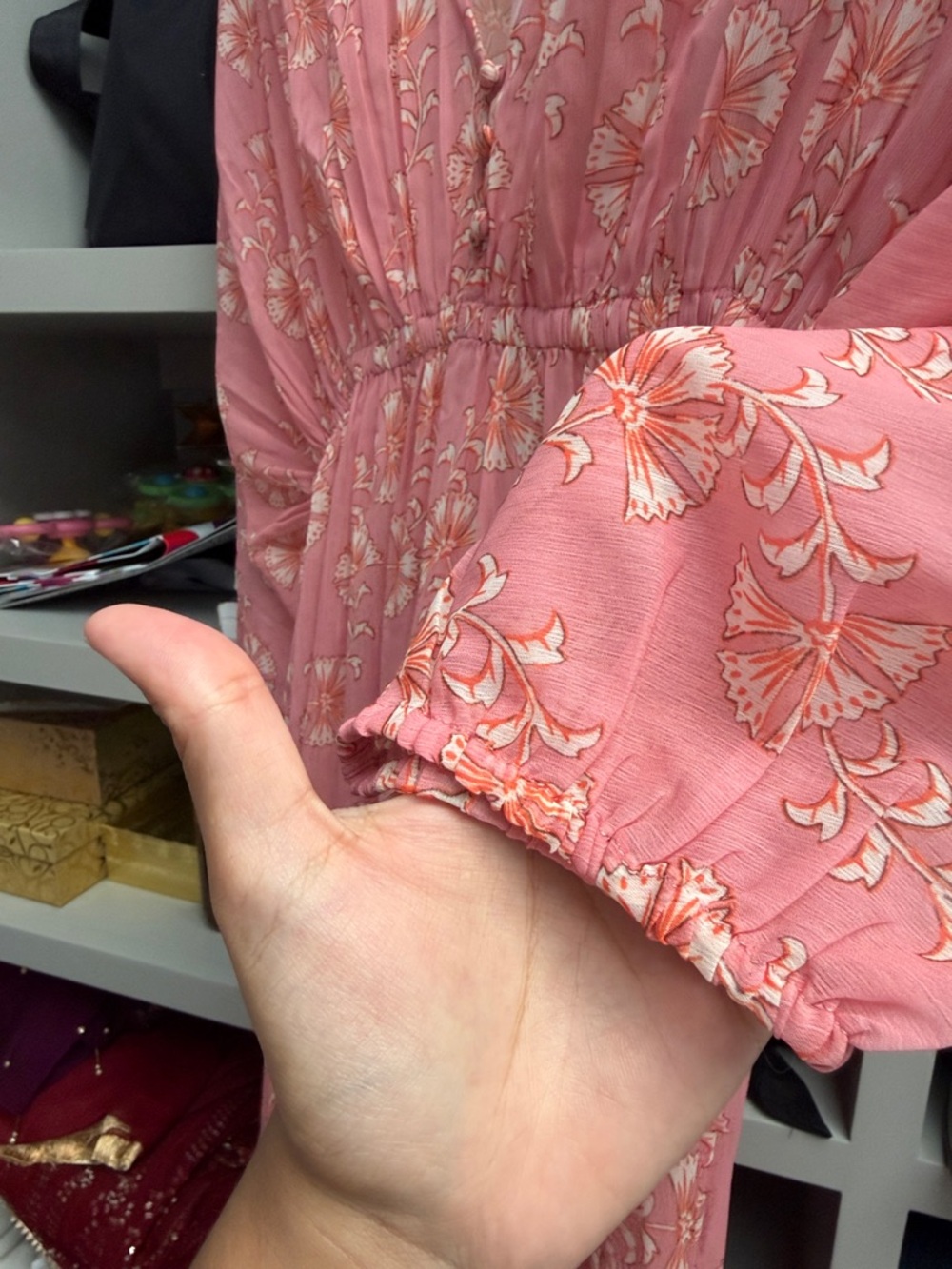 Hermoza Pink Floral Maxi Dress - Picture 4 of 5